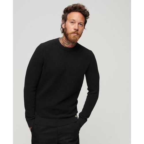 Maglione Girocollo In Maglia Texturé Uomo Taglie L - superdry - Modalova