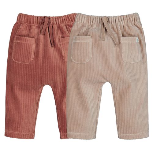 Confezione Da 2 Pantaloni Alla Turca In Velluto A Coste Taglie 1 mese - 54 cm - la redoute collections - Modalova