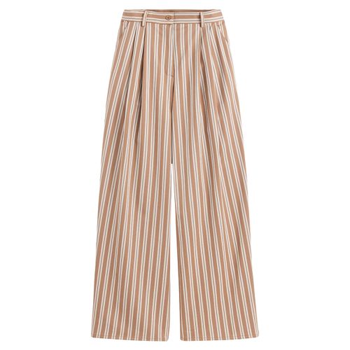 Pantaloni Larghi A Vita Alta, A Righe Donna Taglie 34 (FR) - 38 (IT) - claramonte x la redoute - Modalova