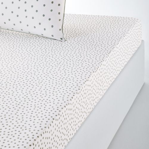 Lenzuolo Con Angoli Cotone Lavato Balza 25 Cm, Lison Taglie 180 x 200 cm - la redoute interieurs - Modalova