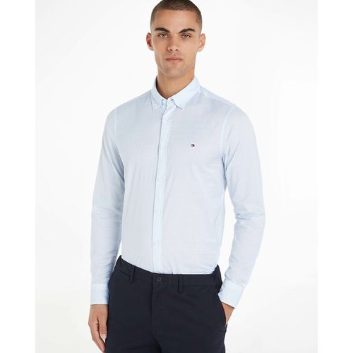 Camicia Flex Con Micro Motivi Uomo Taglie S - tommy hilfiger - Modalova