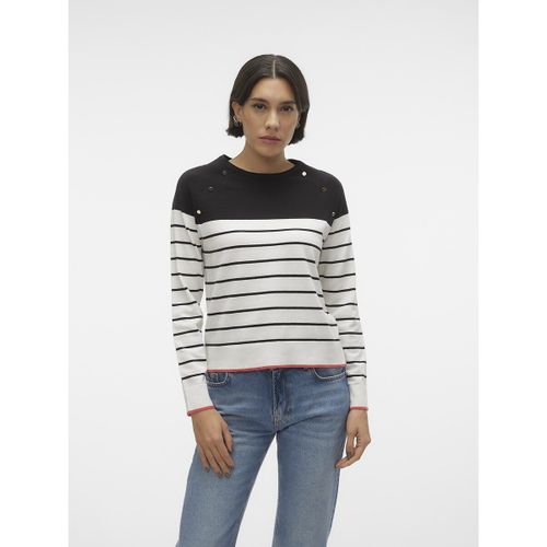 Maglione A Righe, Dettagli Con Bottoni Donna Taglie XS - vero moda - Modalova