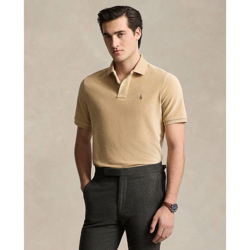 Polo Dritta In Velluto Con Logo Ricamato Uomo Taglie XL - polo ralph lauren - Modalova