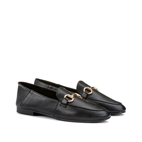 Mocassini Loafer In Pelle Con Morsetti Donna Taglie 36 - la redoute collections - Modalova