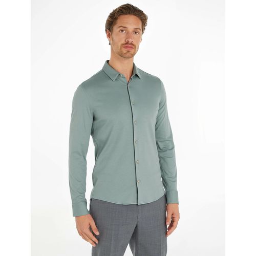 Camicia Slim In Cotone Uomo Taglie L - calvin klein - Modalova