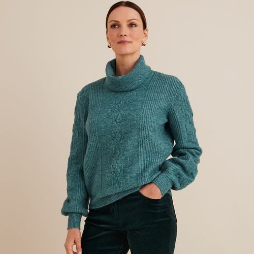 Maglione Collo A Dolcevita Removibile In Grossa Maglia Donna Taglie 38/40 (FR) - 42/44 (IT) - anne weyburn - Modalova