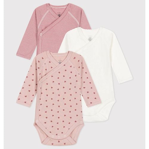 Confezione da 3 body maniche lunghe - PETIT BATEAU - Modalova