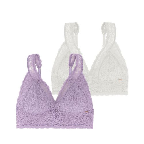 Confezione Da 2 Bralette Lana Donna Taglie M - dorina - Modalova