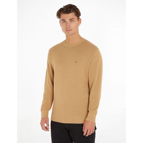 Maglione Girocollo In Maglia Strutturata Uomo Taglie XXL - tommy hilfiger - Modalova