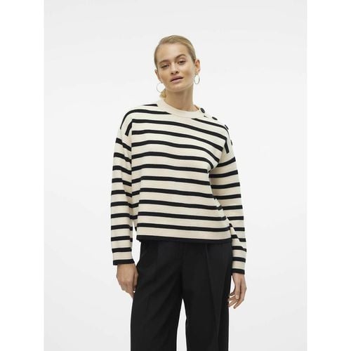 Maglione A Righe, Dettagli Con Bottoni Donna Taglie XS - vero moda - Modalova