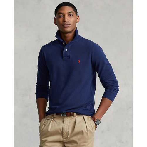 Polo Dritta Maniche Lunghe Custom Fit Uomo Taglie M - polo ralph lauren - Modalova