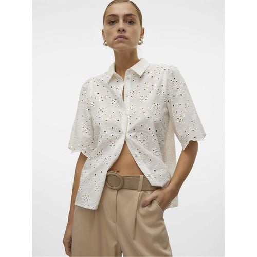 Camicia maniche larghe, pizzo sangallo - VERO MODA - Modalova