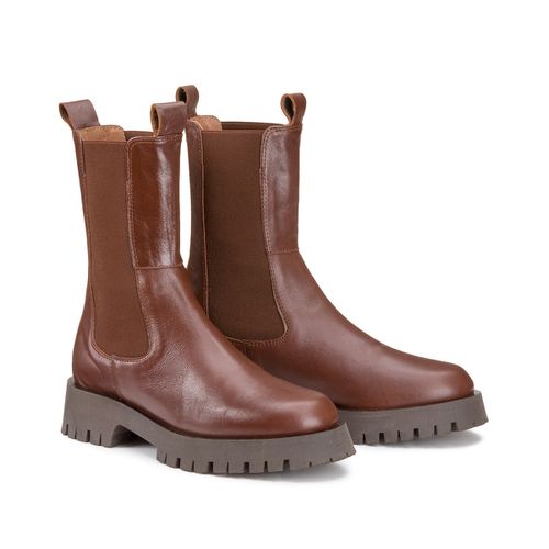 Boots pelle semi-alte Ridle - JONAK - Modalova