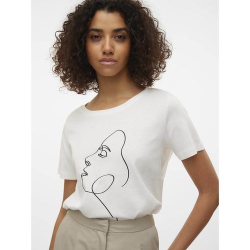 T-shirt Con Motivo, Girocollo Donna Taglie XS - vero moda - Modalova