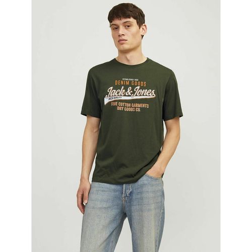 T-shirt girocollo motivo fantasia - JACK & JONES - Modalova