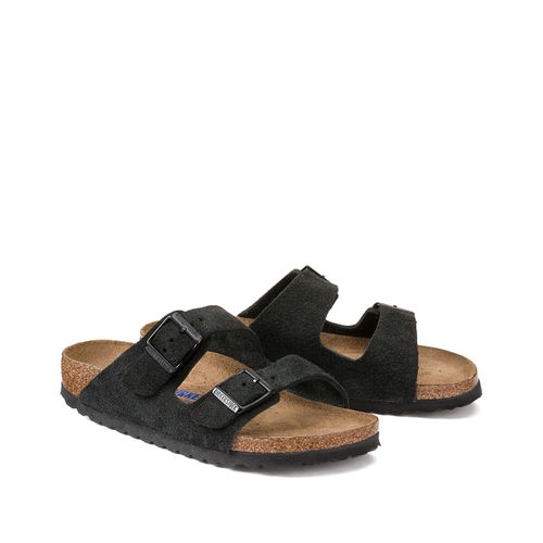 Ciabattine Pelle Scamosciata Arizona, Made In Europe Donna Taglie 38 - birkenstock - Modalova