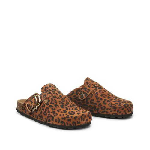 Sabots In Pelle Stampa Leopardata Donna Taglie 36 - la redoute collections - Modalova