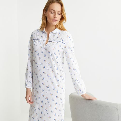 Camicia Da Notte, Stampa Fiori, Maniche Lunghe Donna Taglie 50/52 (FR) - 54/56 (IT) - anne weyburn - Modalova