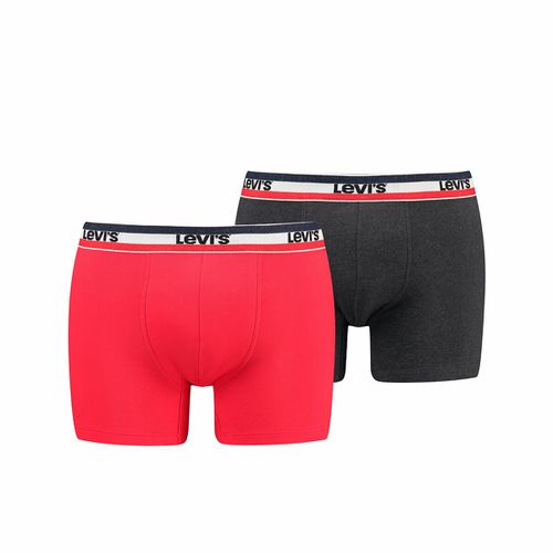 Confezione da 2 boxer ​​tinta unita logo sportswear - LEVI'S - Modalova