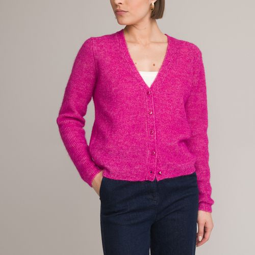 Cardigan Con Scollo A V, In Maglia Grossa, Bottoni Donna Taglie 50/52 (FR) - 54/56 (IT) - anne weyburn - Modalova