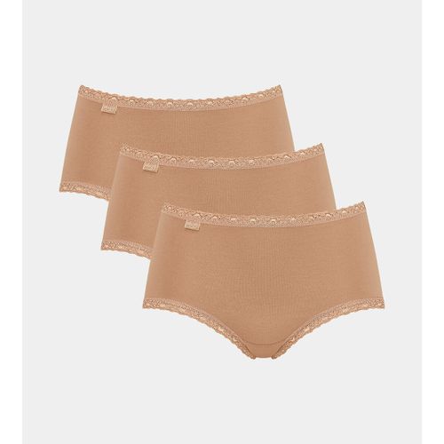 Confezione da 3 slip midi 24/7 Cotton Lace - SLOGGI - Modalova