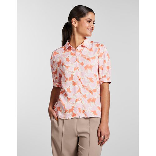 Camicia Fantasia, Maniche Corte Donna Taglie XS - pieces - Modalova