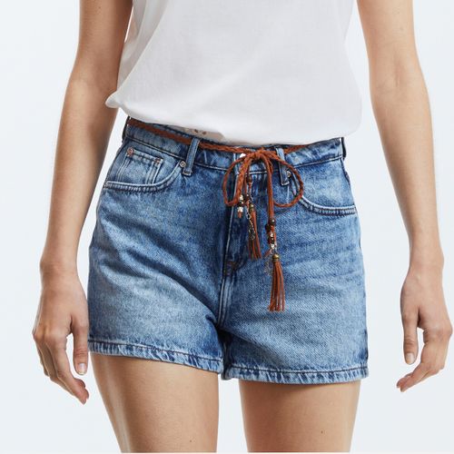 Shorts In Denim, Vita Alta Donna Taglie XXS - only petite - Modalova