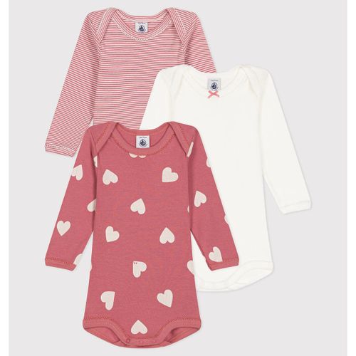 Confezione da 3 body maniche lunghe - PETIT BATEAU - Modalova