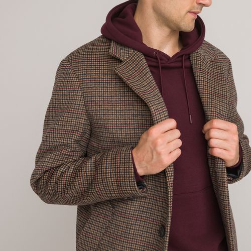 Cappotto Lungo Collo A Revers Uomo Taglie S - la redoute collections - Modalova