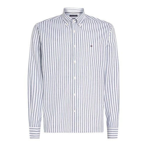 Camicia Popeline Rigata Uomo Taglie M - tommy hilfiger - Modalova