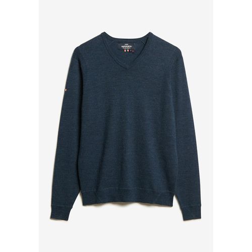 Maglione scollo a V in lana merino - SUPERDRY - Modalova