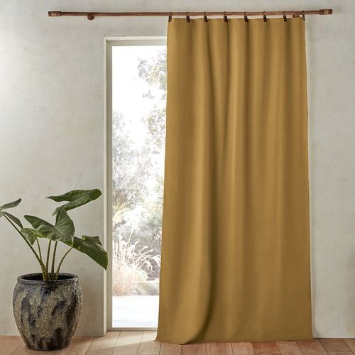 Tenda Lino Lavato Oscurante Anelli, Private Taglie 140 x 220 cm - am.pm - Modalova