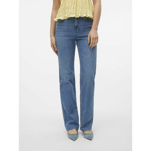 Jeans Dritti, Vita Alta Donna Taglie W25 L30 (US) - 38 (IT) - vero moda - Modalova