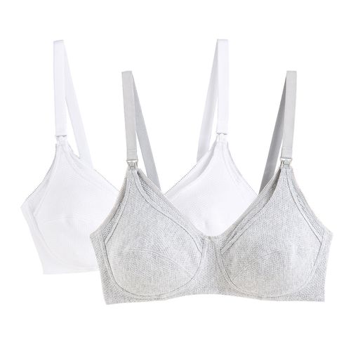 Confezione da 2 reggiseno da allattamento in cotone - LA REDOUTE COLLECTIONS - Modalova