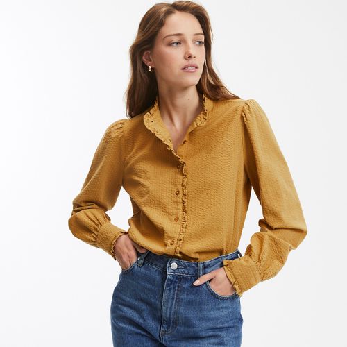 Camicia collo vittoriano, maniche lunghe - LA REDOUTE COLLECTIONS - Modalova