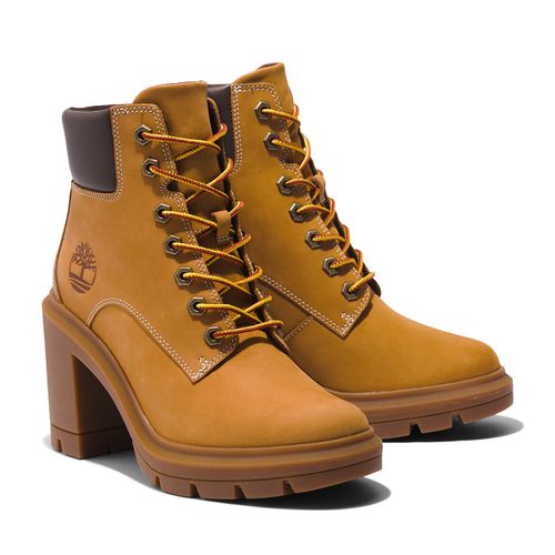 Stivaletti Pelle Con Tacco Allington Heights 6in Donna Taglie 37 - timberland - Modalova