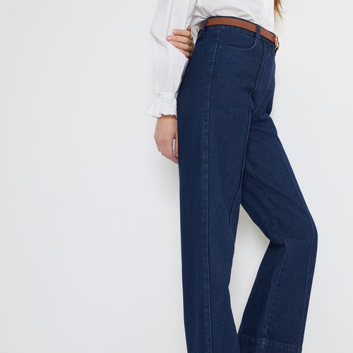 Jeans larghi, vita alta - LA REDOUTE COLLECTIONS - Modalova