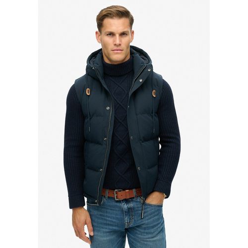 Piumino Con Cappuccio Senza Maniche Everest Uomo Taglie S - superdry - Modalova