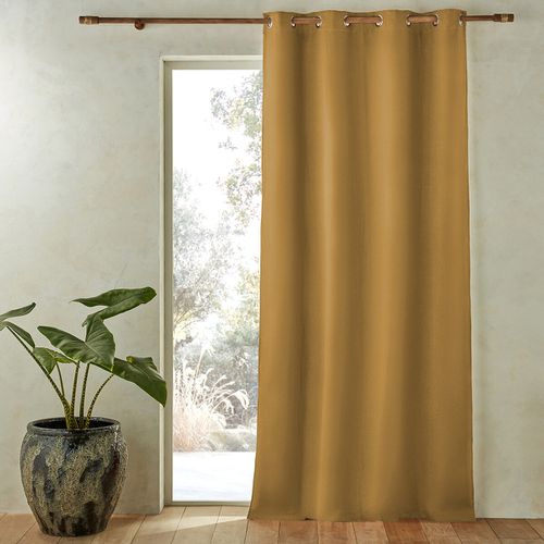 Tenda In Lino Lavato Oscurante Con Occhielli, Private Taglie 140 x 220 cm - am.pm - Modalova