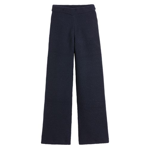 Pantaloni bootcut a vita alta in lana merino - L’ENVERS X LA REDOUTE - Modalova