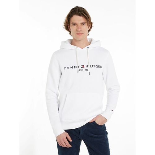 Felpa Con Cappuccio Tommy Logo Uomo Taglie S - tommy hilfiger - Modalova