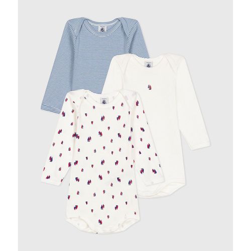 Confezione da 3 body a maniche lunghe - PETIT BATEAU - Modalova