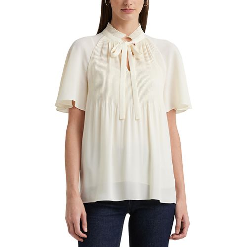 Blusa maniche corte collo lavallière ADAR - LAUREN RALPH LAUREN - Modalova