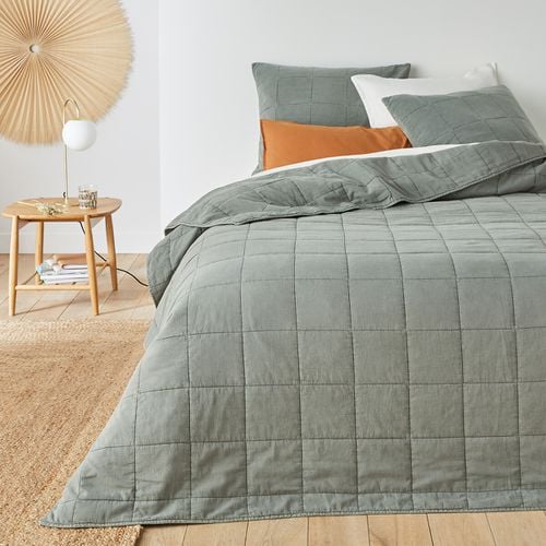 Copriletto Trapuntato Cotone Lavato, Sparrow Taglie 180 x 230 cm - la redoute interieurs - Modalova