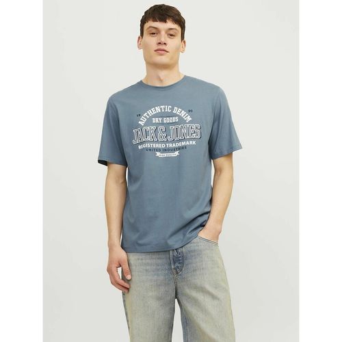 T-shirt Girocollo Motivo Fantasia Uomo Taglie XS - jack & jones - Modalova