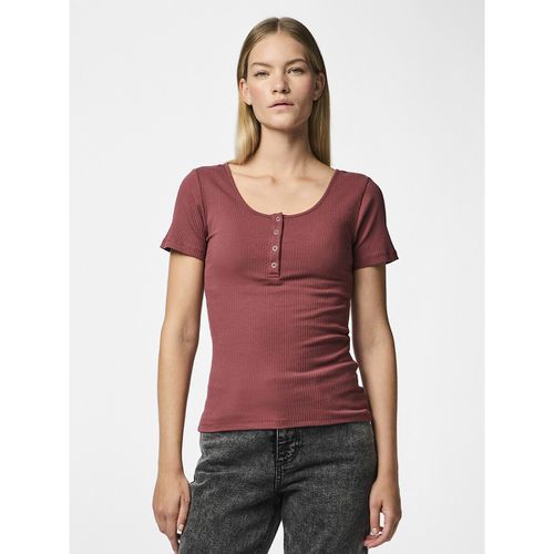 T-shirt Con Bottoni Donna Taglie L - pieces - Modalova