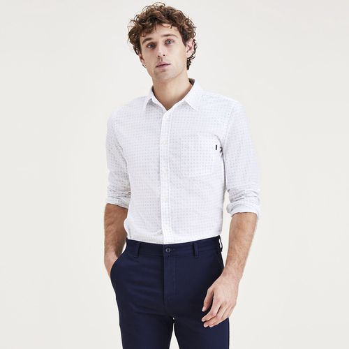 Camicia slim in cotone con motivi - DOCKERS - Modalova