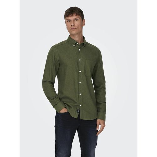 Camicia Slim Uomo Taglie XXL - only & sons - Modalova