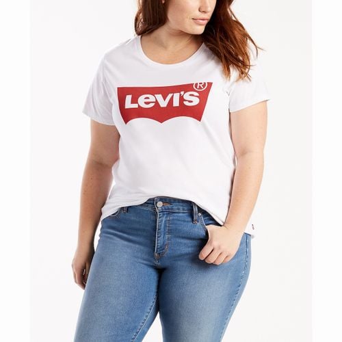 T-shirt Logo Levis Plus The Perfect Tee Taglie 44/46 (FR) - 48/50 (IT) - levi’s plus - Modalova