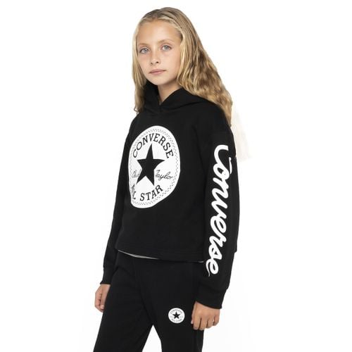 Felpa Corta Con Cappuccio Taglie 8/10 anni - 126/138 cm - converse - Modalova